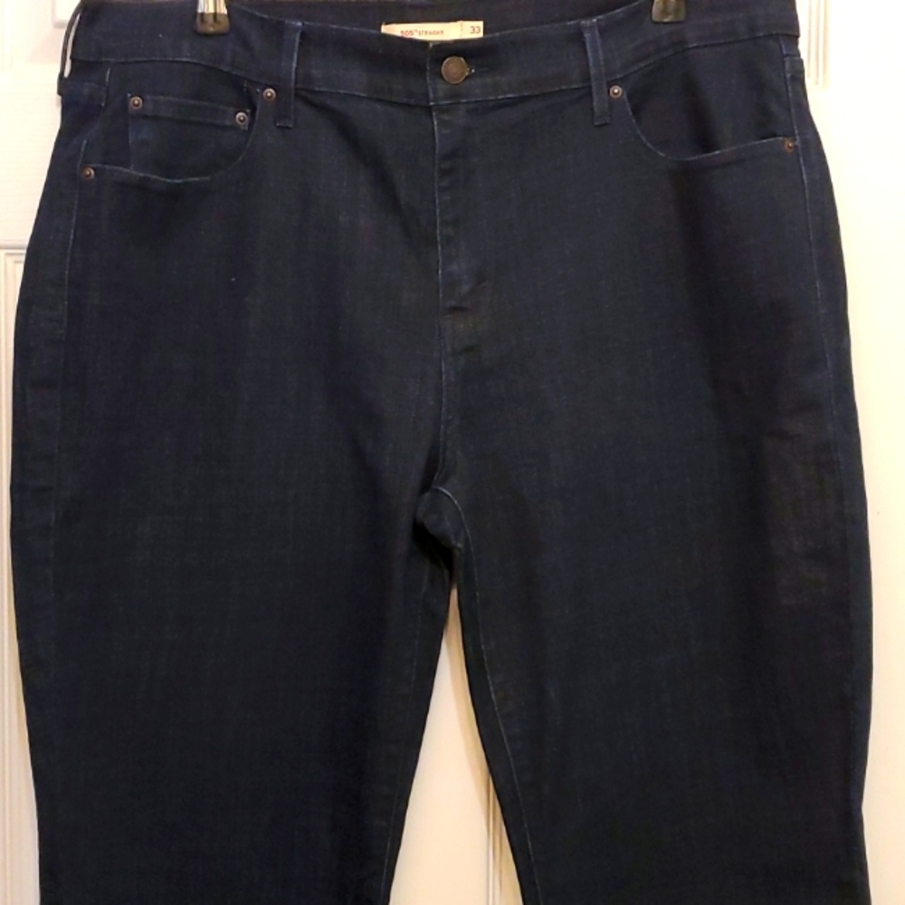 Mens Levi's 505 red tag blue jeans